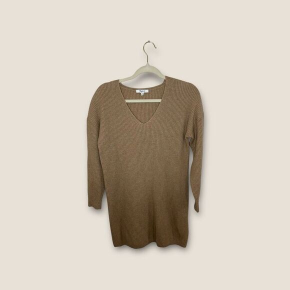 Madewell Relaxed V-Neck Sweater Dress Size XS - Picture 5 of 8